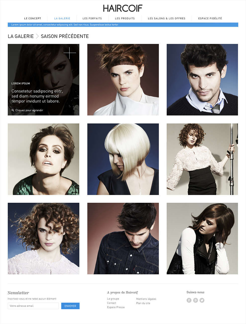 Site Haircoif - propsoition 2